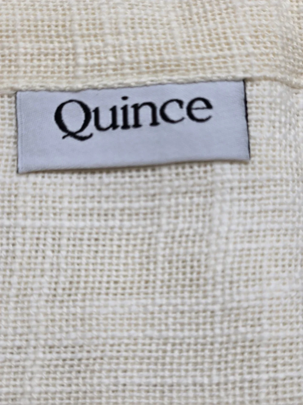 NWT QUINCE Set Of 4 48x96 Cotton Sheer Curtains Ivory 0955